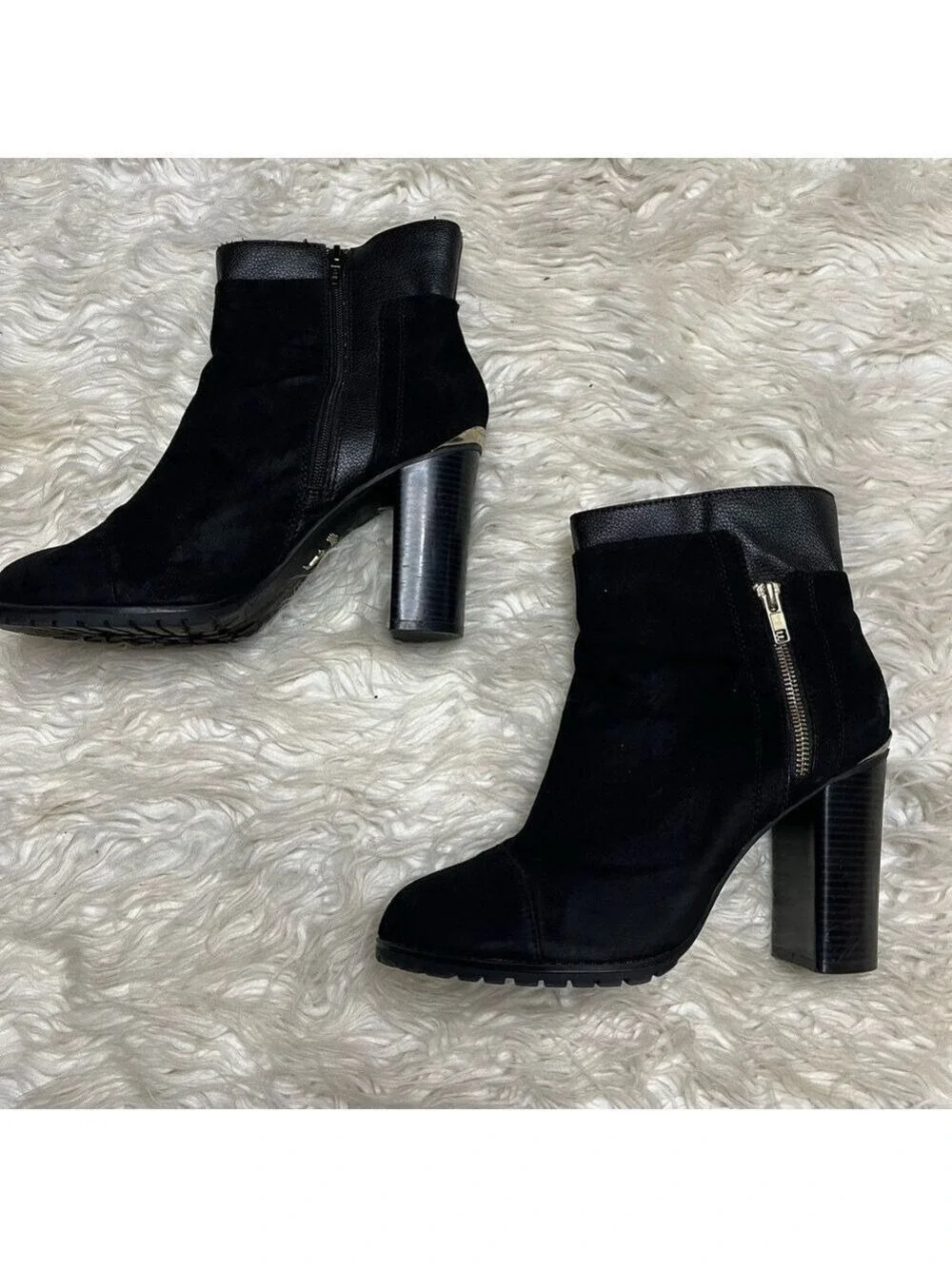 Juicy Couture Women’s Black Suede Ankle Boots. Size 10